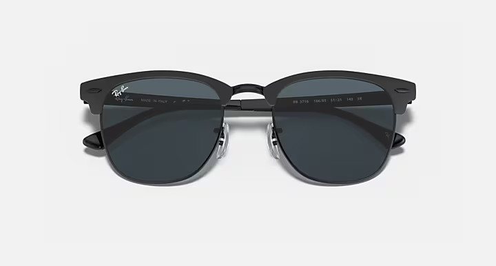 Ray-Ban Clubmaster Metal Grey Gradient Square Men’s RB3716 186/R5 51-21 NEW