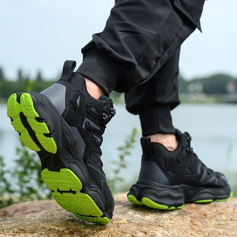 Men Work Shoes Breathable Steel Toe Boots Lightweight Safety Work Shoes Sneaker