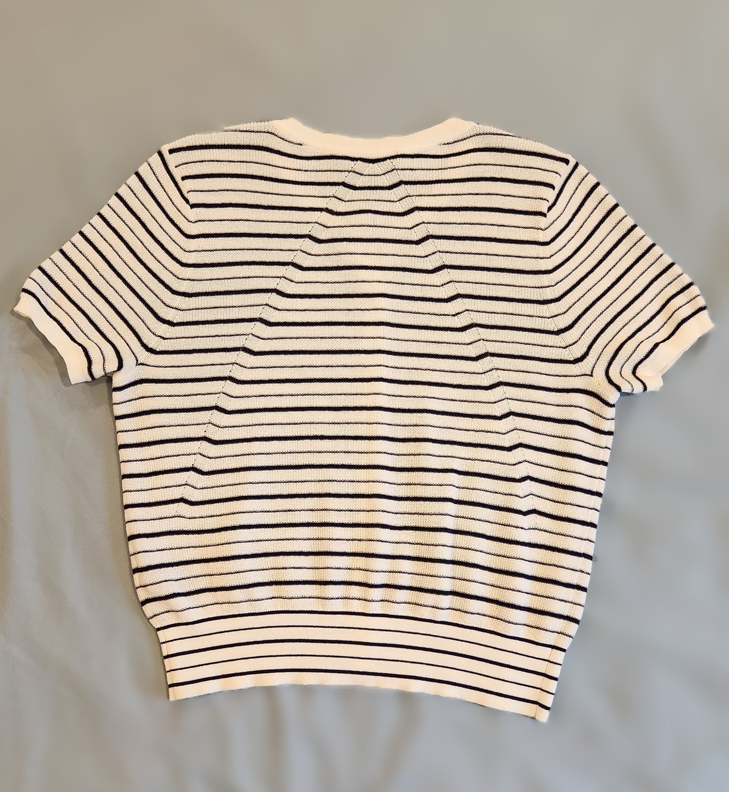 Rag & bone Dina Striped Cardigan Buttons Stripes Short Sleeves Size M