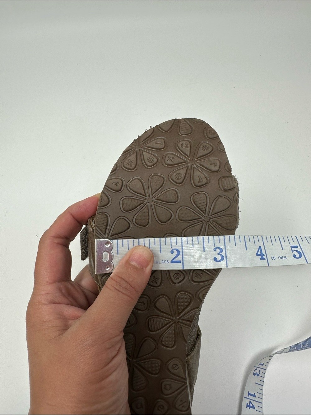 Aetrex Women’s Grace Adjustable Woven Wedge Taupe Sz 7.5-8