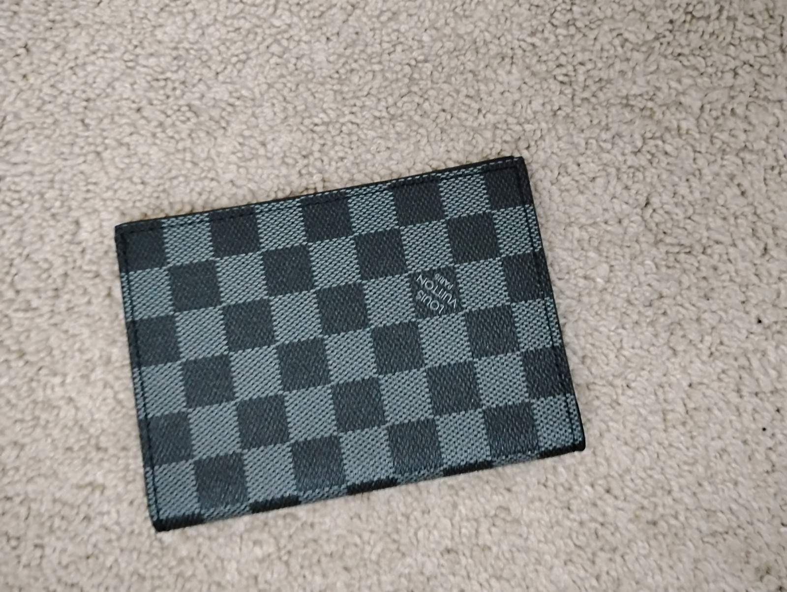 Louis Vuitton Pocket Organizer Damier Graphite Gray Card Holder Wallet Bifold