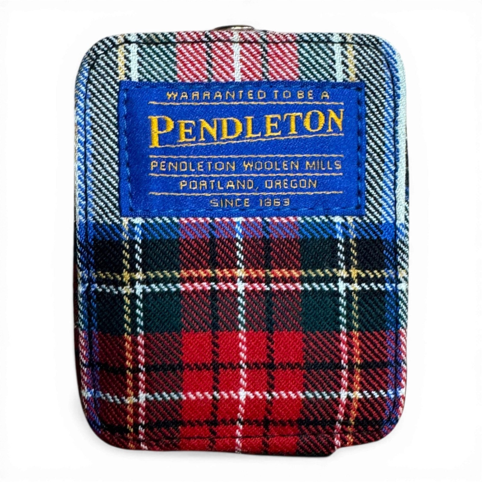 Pendleton Wool Messenger Bag, Portfolio Case, Tartan Travel Clock Lot USA