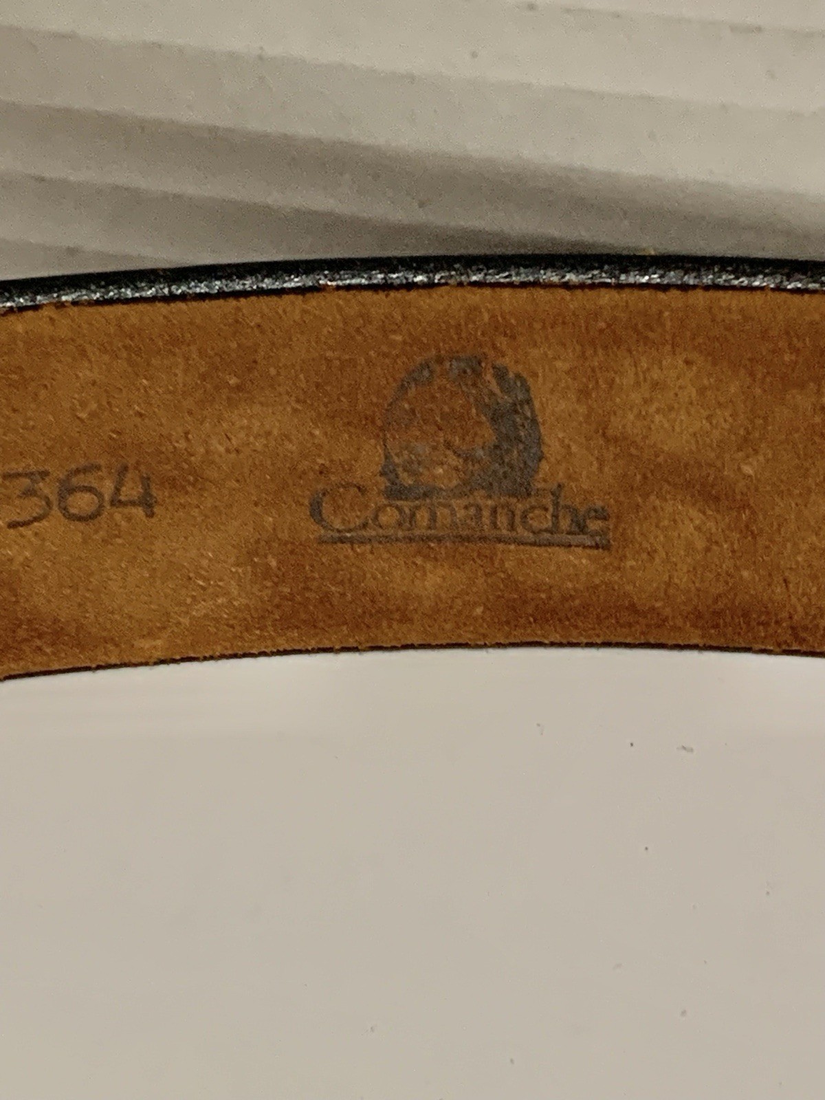 Men VNTG 40 “Comanche “Handmade Genuine Top grain Leather Belt 56364 Made In USA