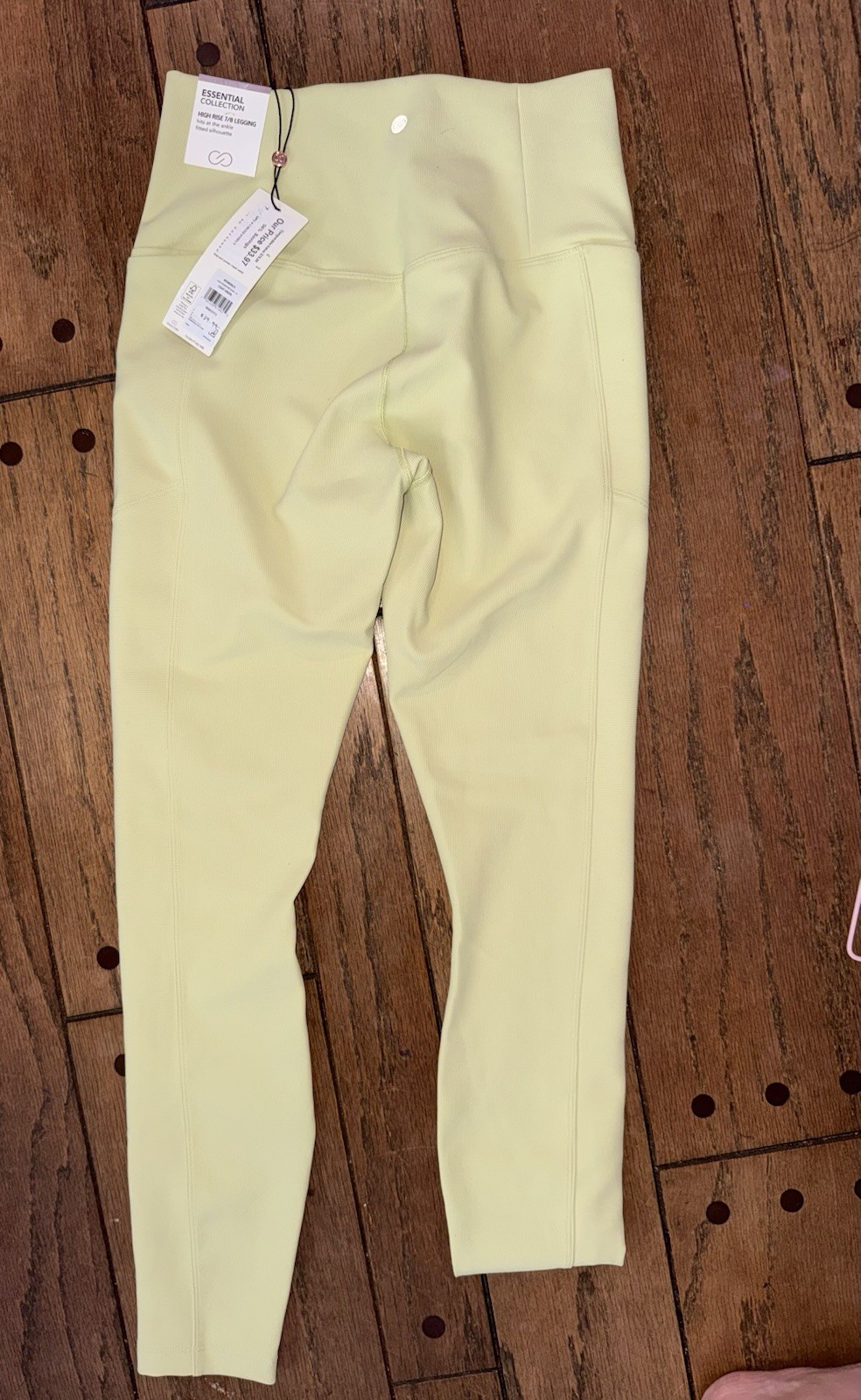 CALIA Essential Collection High-Rise 7/8 Leggings. Size S Yellow