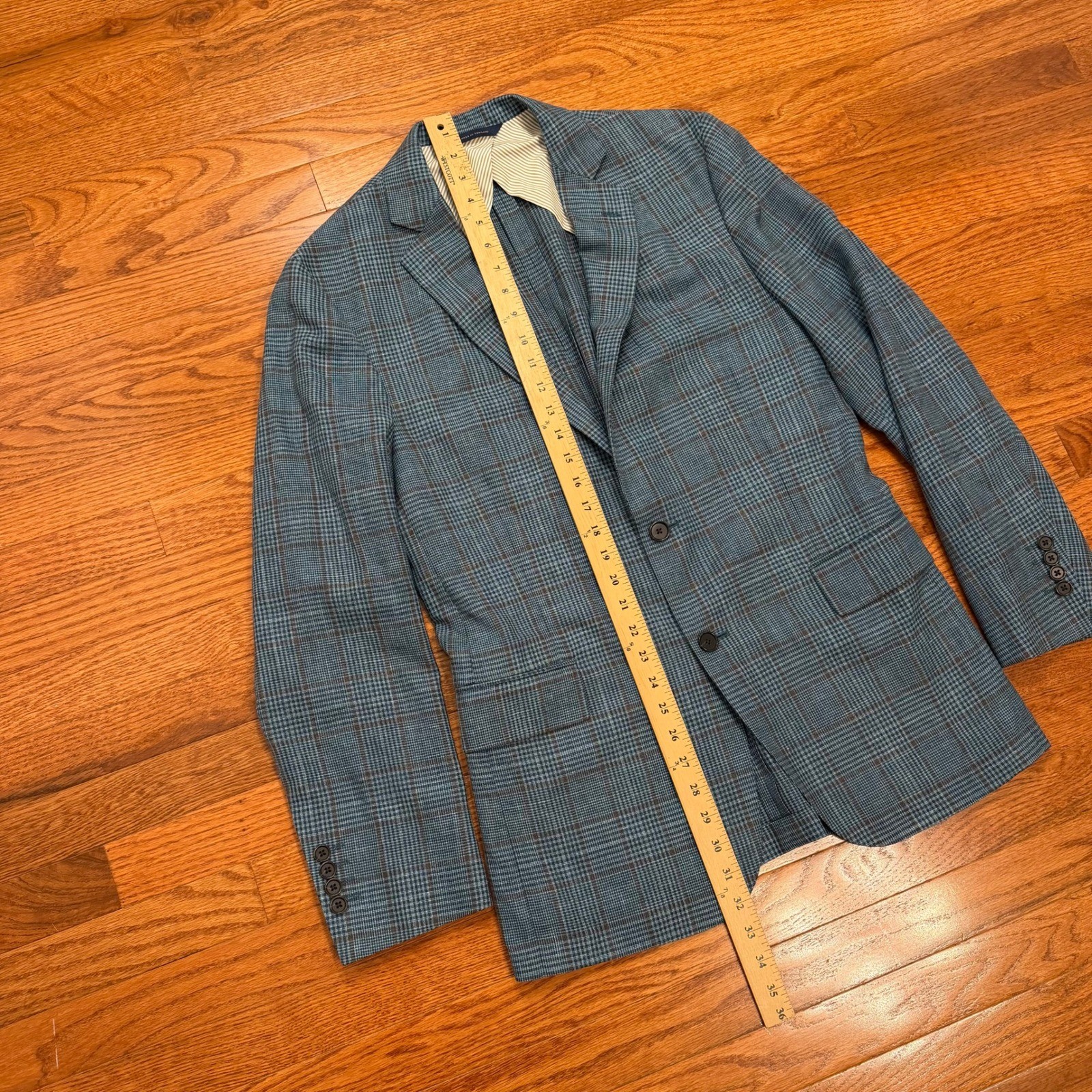 Brooks Brothers Loro Piana Summertime Blazer 40R Wool Silk Linen Glen Plaid