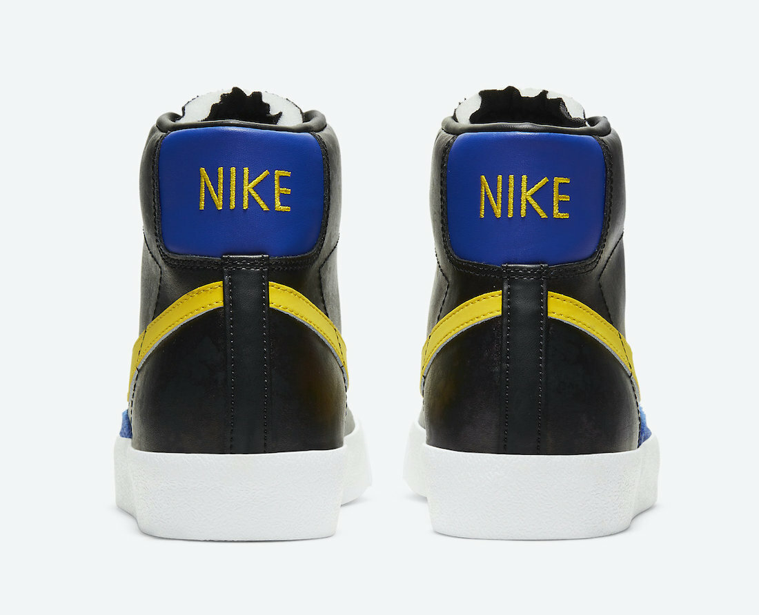 Nike Blazer Mid ’77 Peace Love Basketball Patina Black Yellow DC1414-001 sz 10