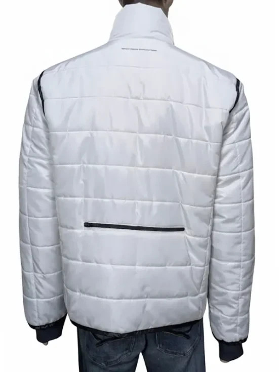 Men’s White Portal Puffer Jacket | Lightweight Quilted Gaming Jacket