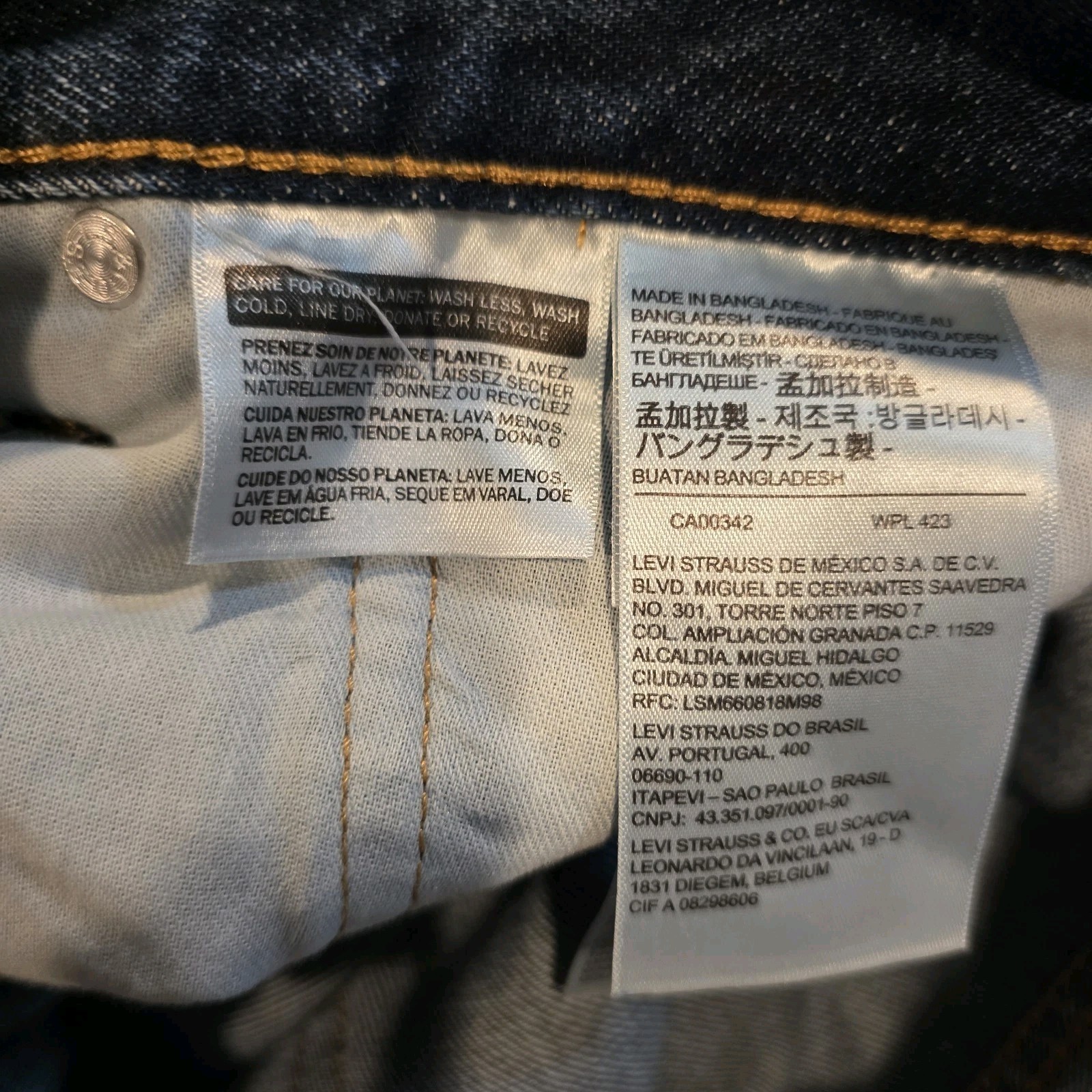 Levi’s 500 Series 550 Relaxed Fit Tapered Blue Denim Jeans Big & Tall NWT