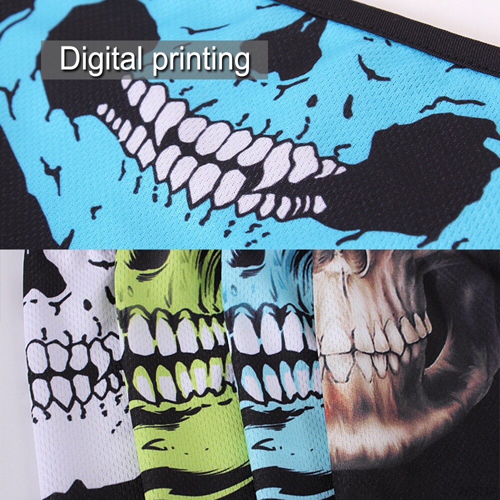 Tactical Skull Ghost Printed Full Face Mask Balaclava Halloween Ski Motorcycle