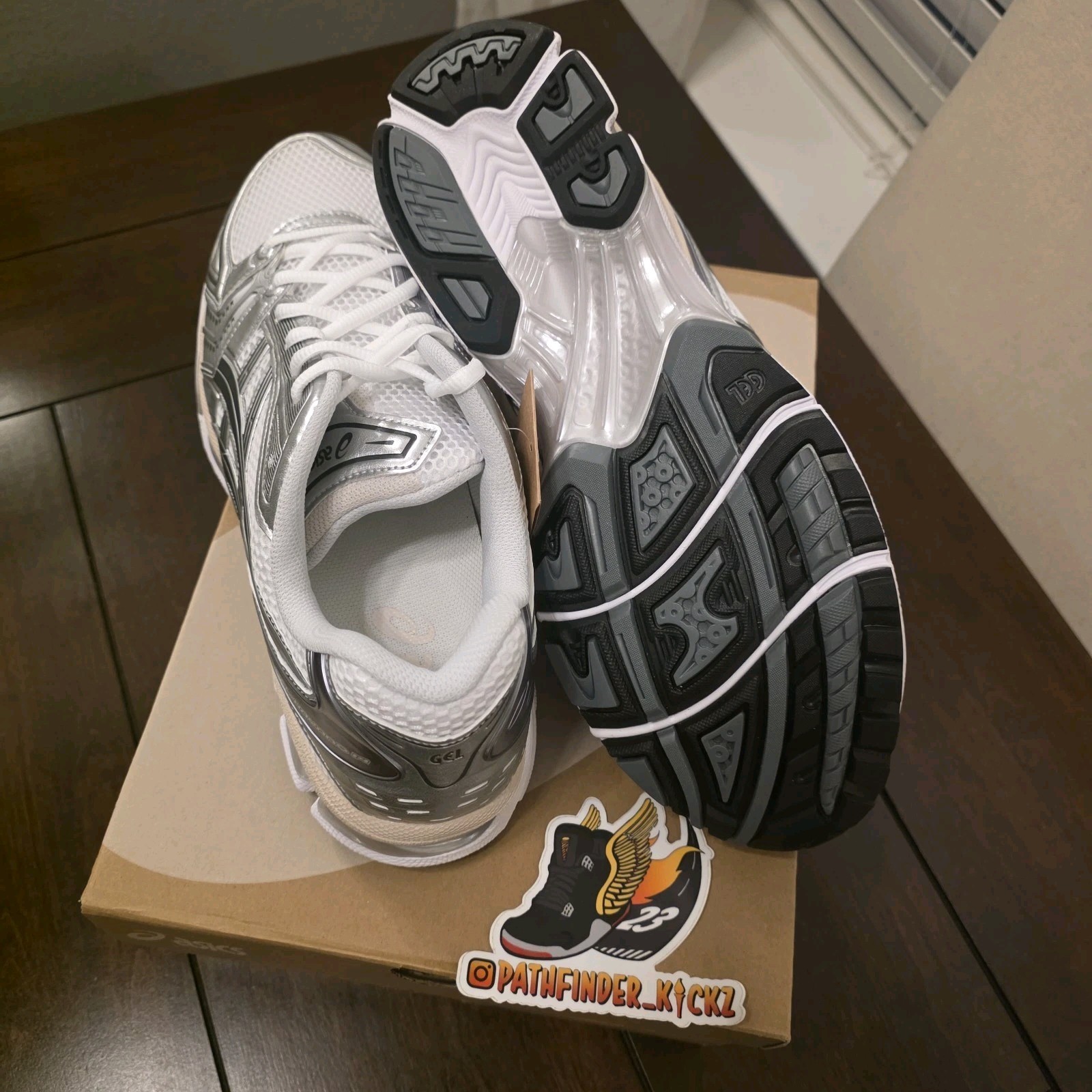 Size 13 – ASICS Gel Kayano 14 White Graphite Grey