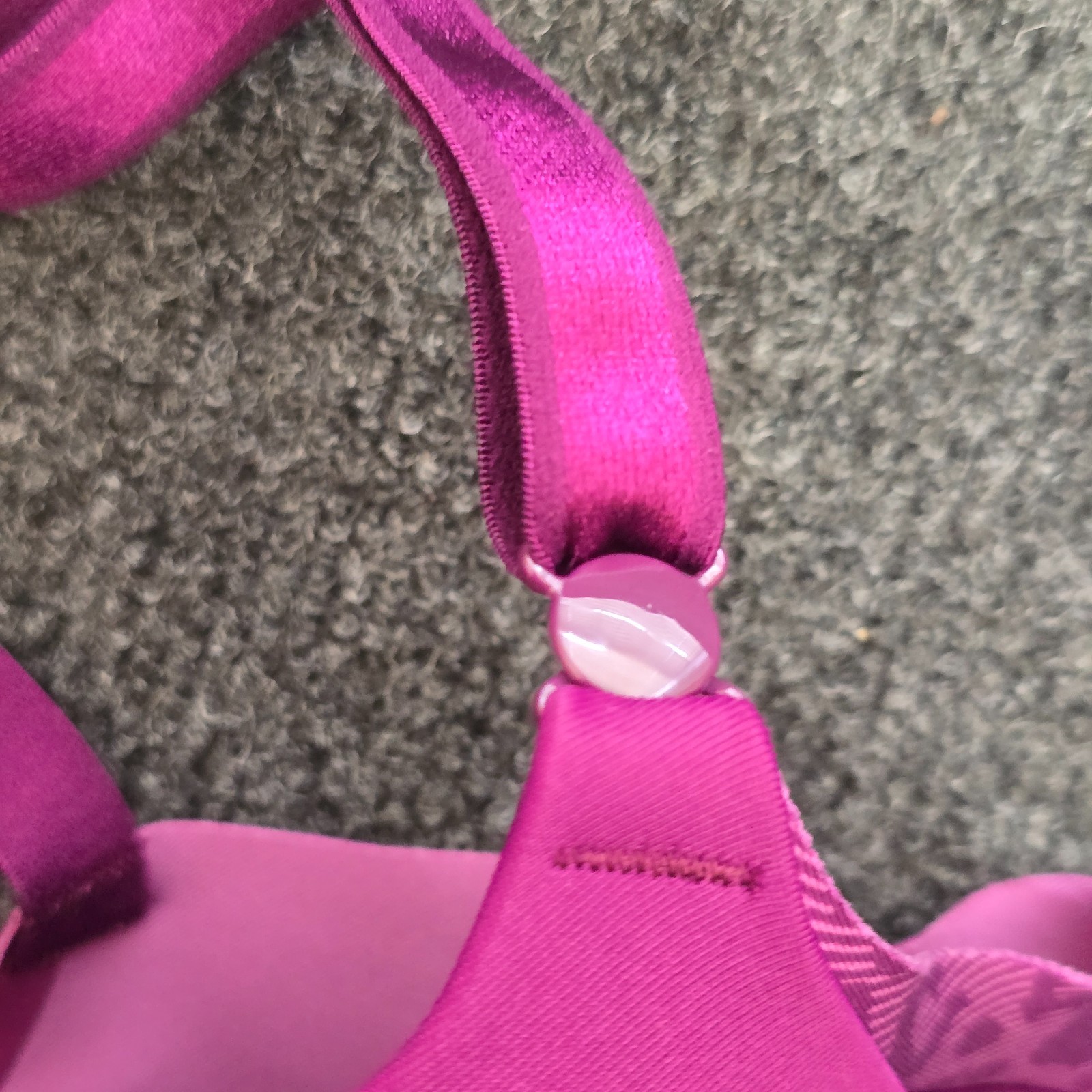 Warner’s RB5781A RB5781T Bra 36D Purple Leopard Print Sides Convertible Straps U