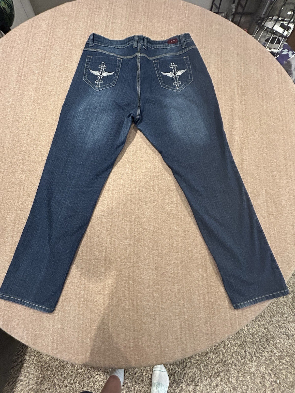 U-51 Jeans Studded Back Pocket Design Size 16