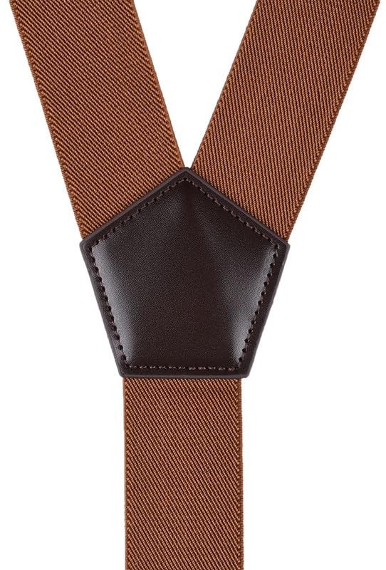 Suspenders for Men with Snap Hooks Heavy Duty Adjustable 1.4 inches Wide