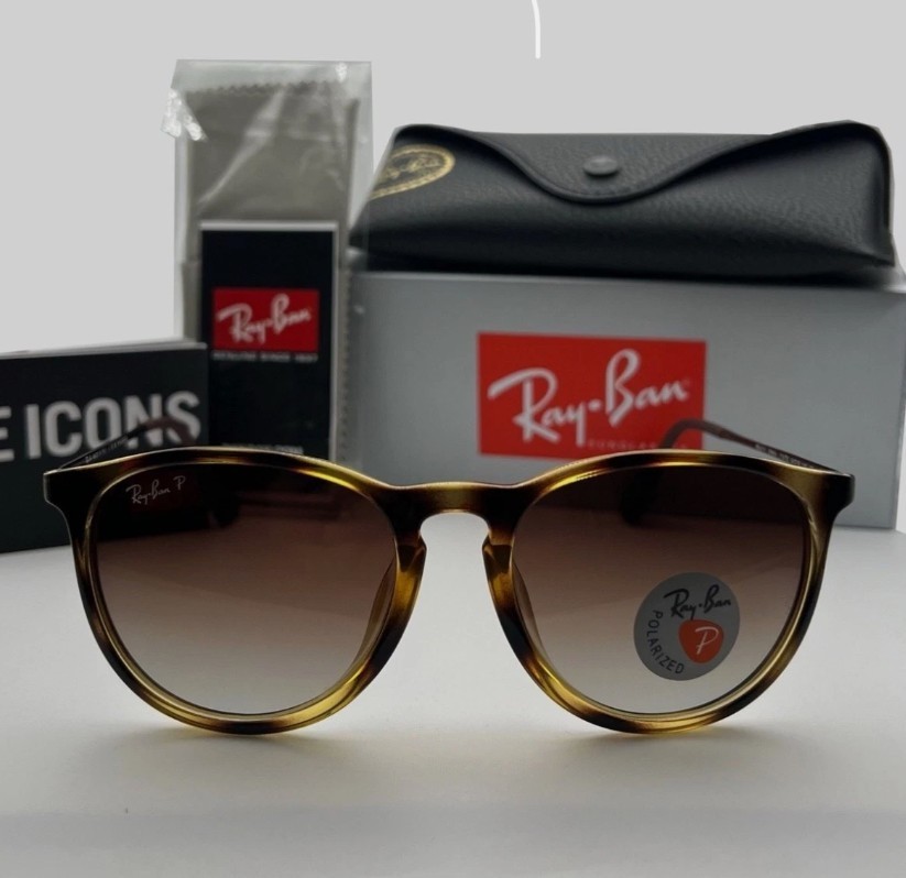 Ray-Ban Erika RB4171 Women’s Sunglasses Tortoise Frame Brown Gradient Lens 54mm