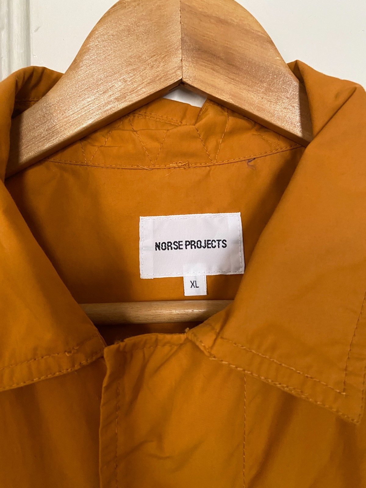Norse Projects Overcoat Mustard Yellow XL preowned – EXCELLENT condition