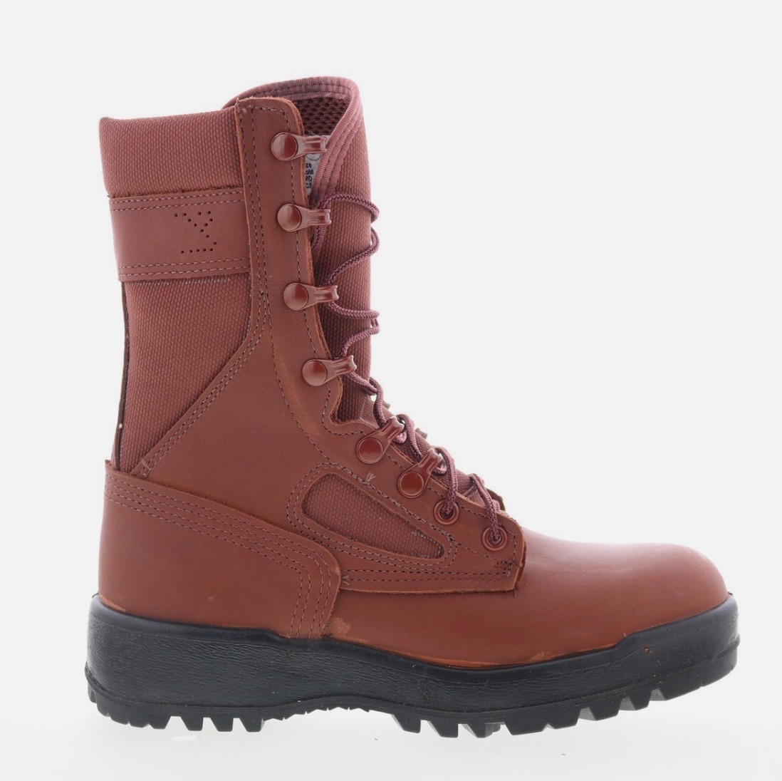McRae 80IB Israeli Combat Mens Brown Leather Tactical Boots W/ Vibram Soles