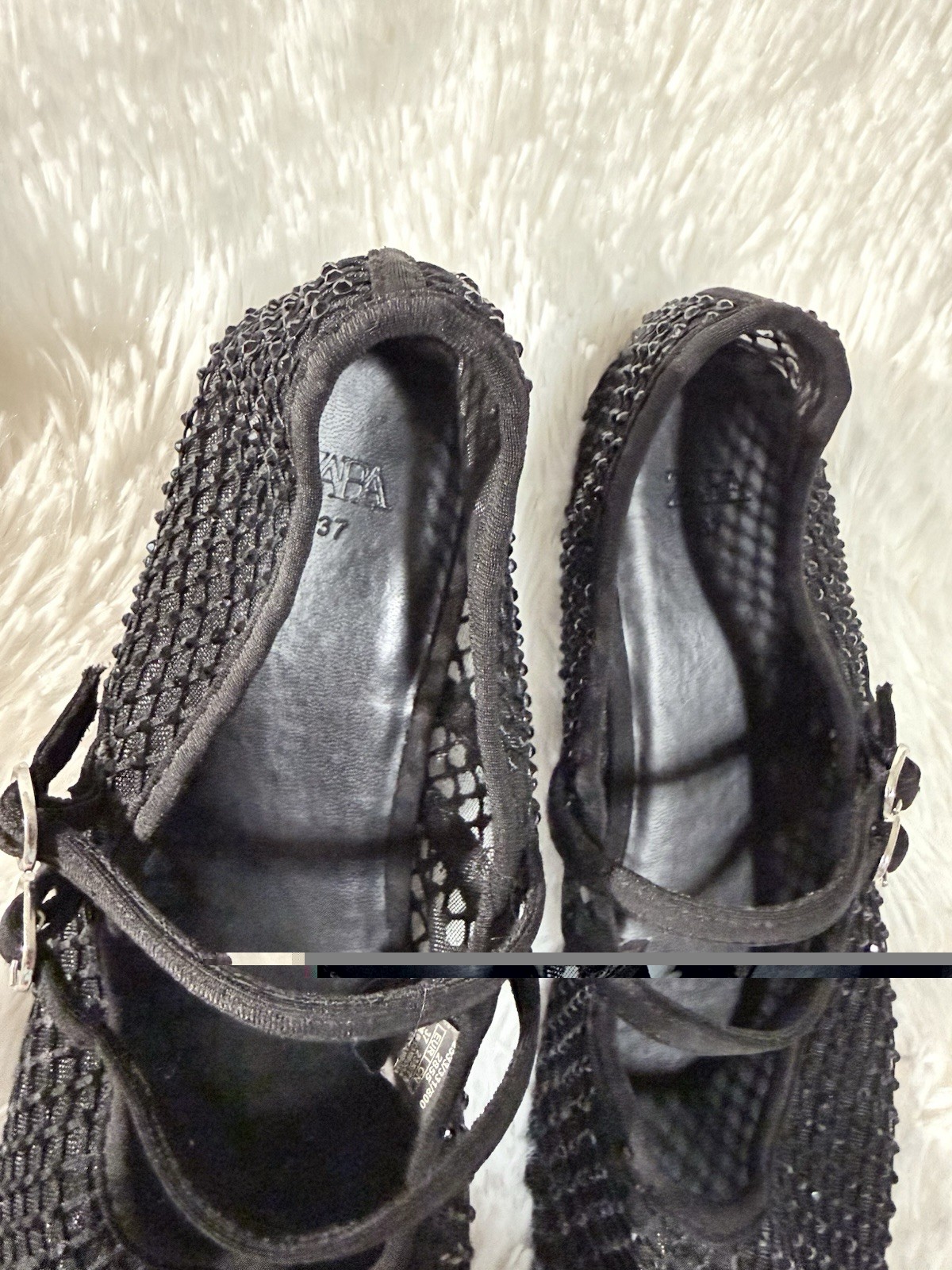Zara Rhinestone Mary Jane Flats