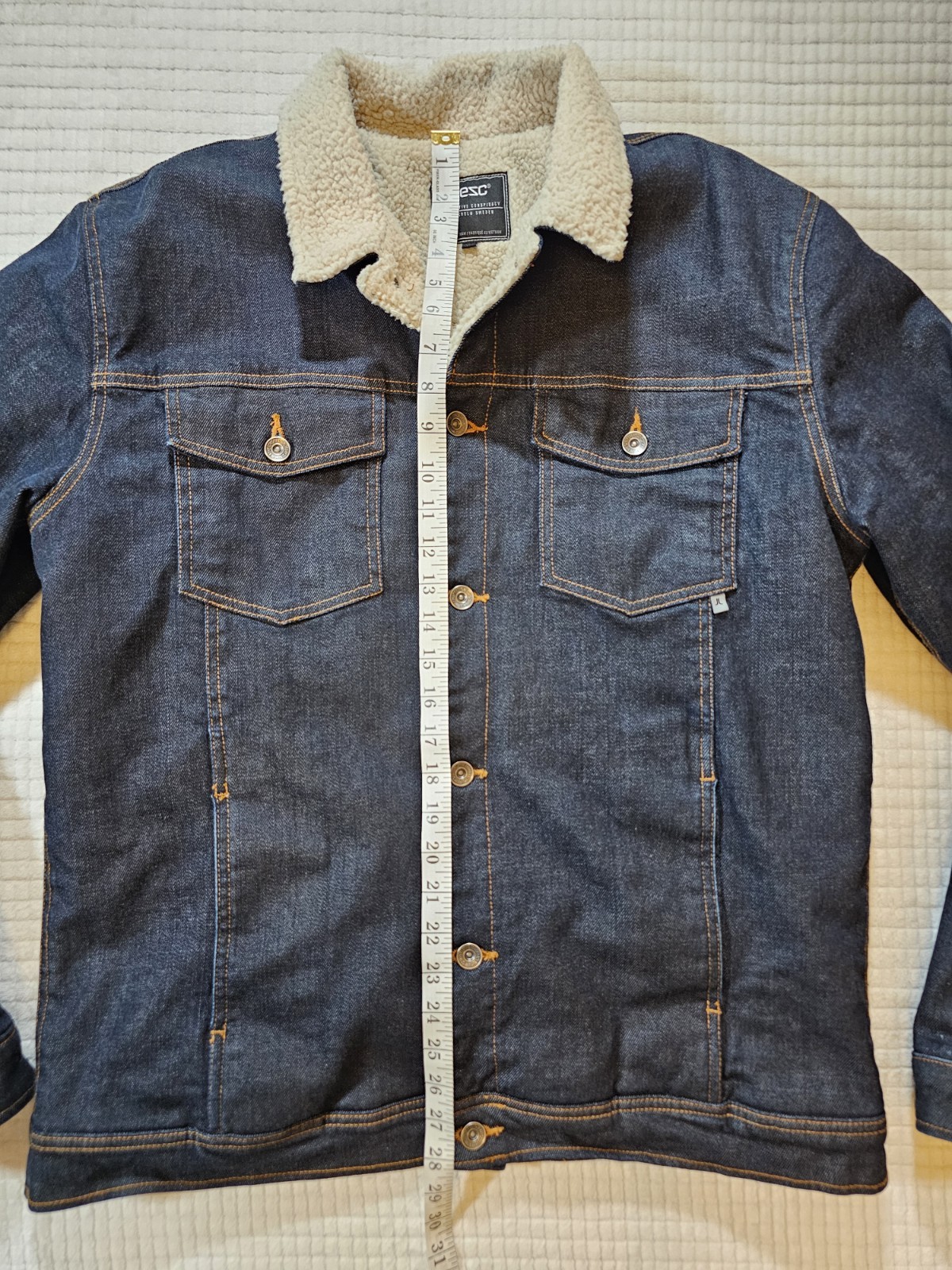 WESC Denim Men’s Jacket With Herpa Lining Size XL