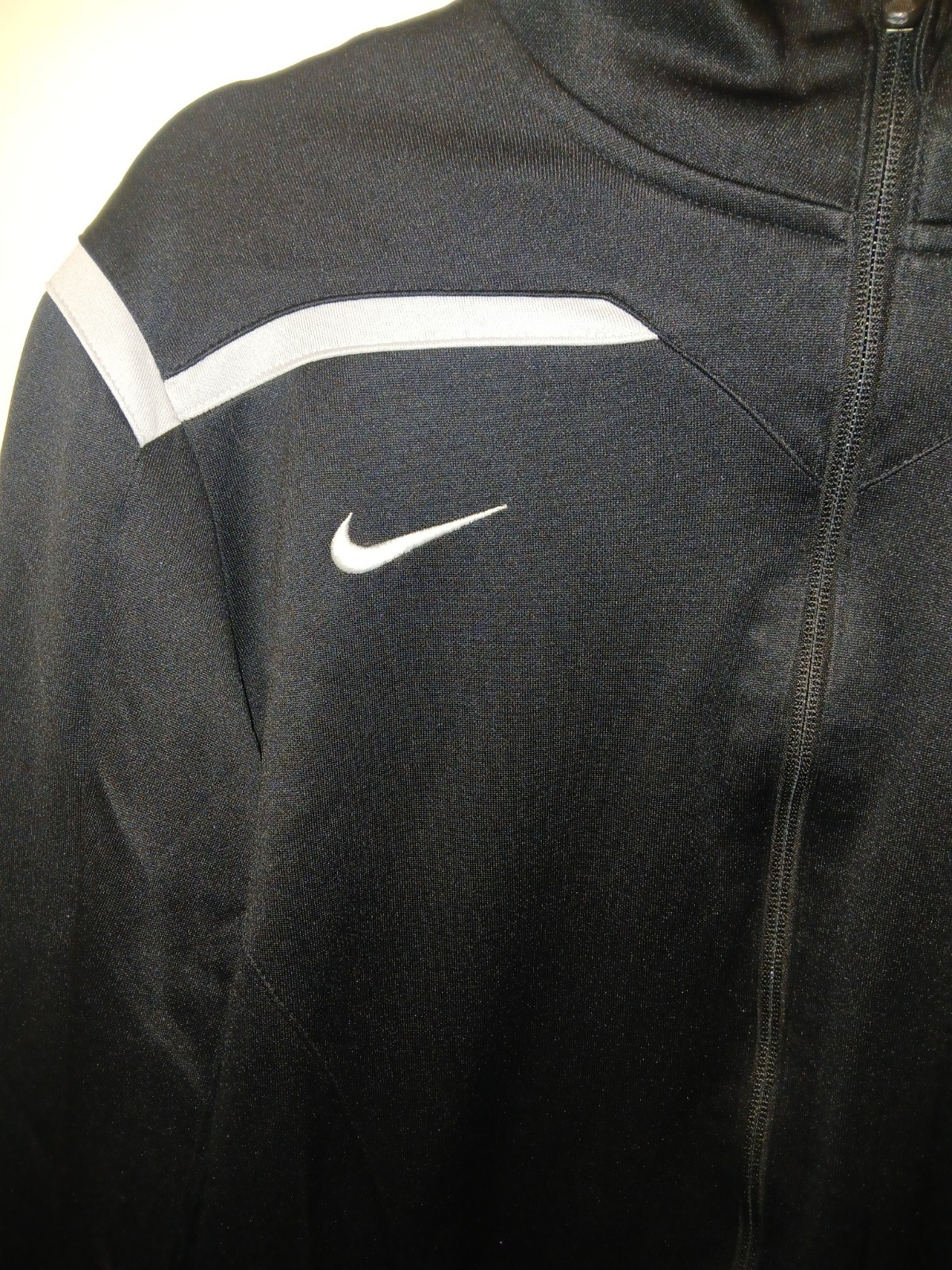 Vintage Nike Dri-FIT Track Jacket Black Idaho Volleyball Women’s Size L LT