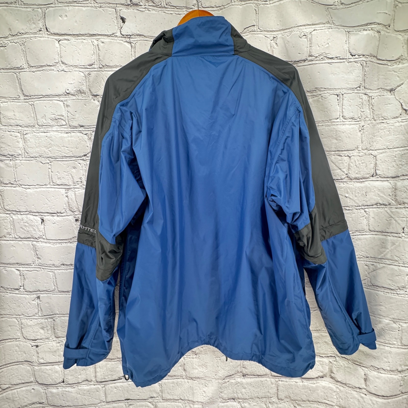 Stormtech Jacket Men’s L Blue Removable Sleeves Waterproof Breathable Full Zip