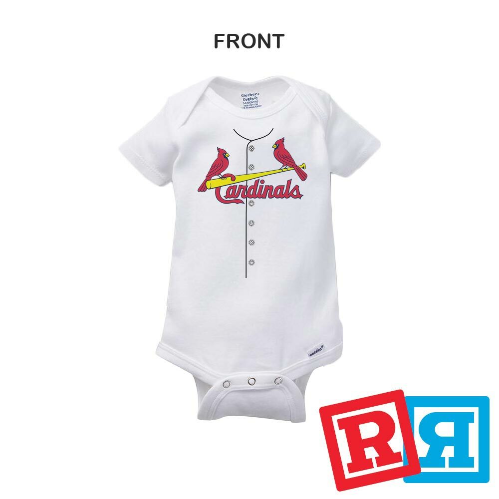 Personalized St. Louis Cardinals Gerber Baby Onesie® Cotton Custom Bodysuit