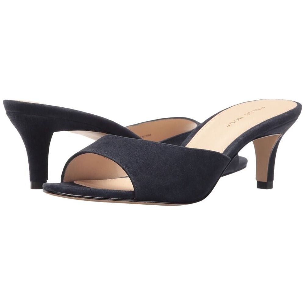 Bex Midnight Blue Suede Pelle Moda Slide Sandals