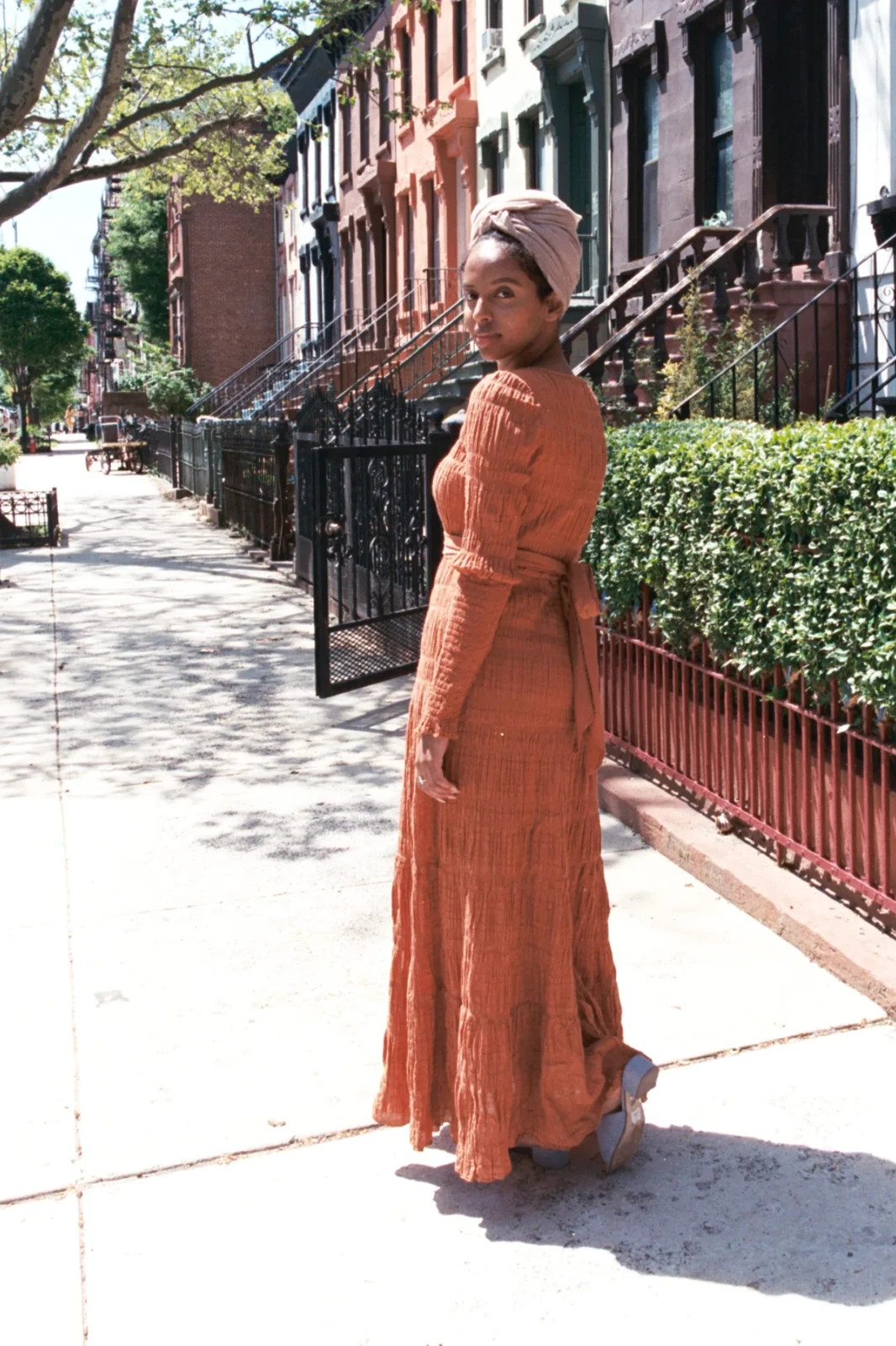 Curator SF Larkspur Dress – Orange/Terracotta – Size L