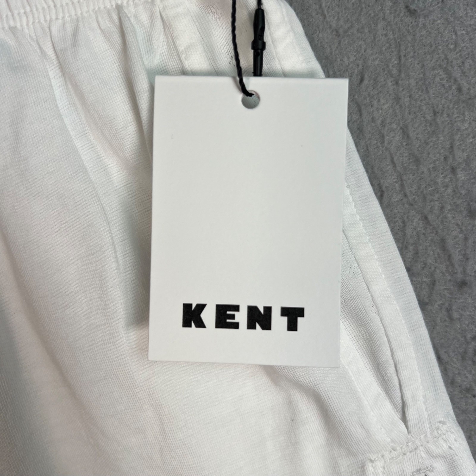 Kent Womens Small White Organic Cotton Lounge Shorts Lightweight Fabric
