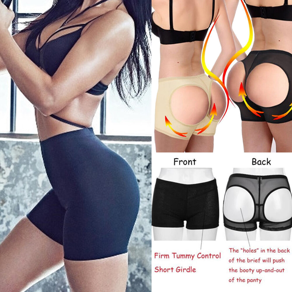 Women Body Shaper Brief Butt Lift Panties Push Up Booster Hip Enhancer Shapewear