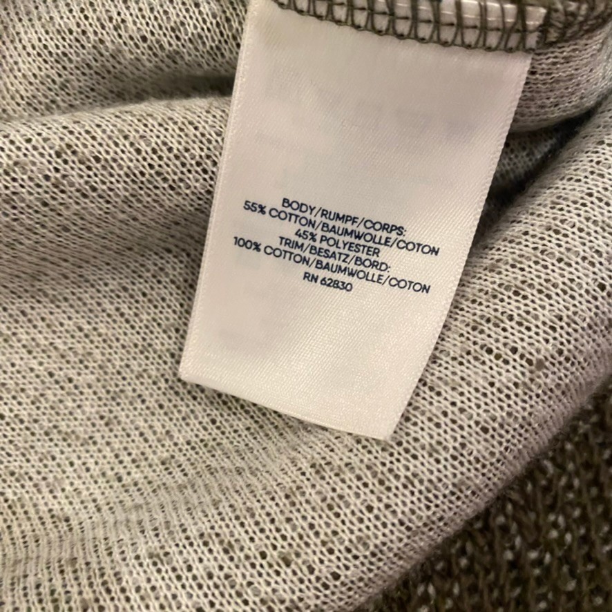 Lands End Women’s 2X Olive Green Marled Lace Up Pullover Sweatshirt