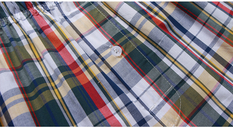 3 Pack For Men Boxer Shorts Briefs Underwear Trunk Plaid Cotton Blend Size M-2XL