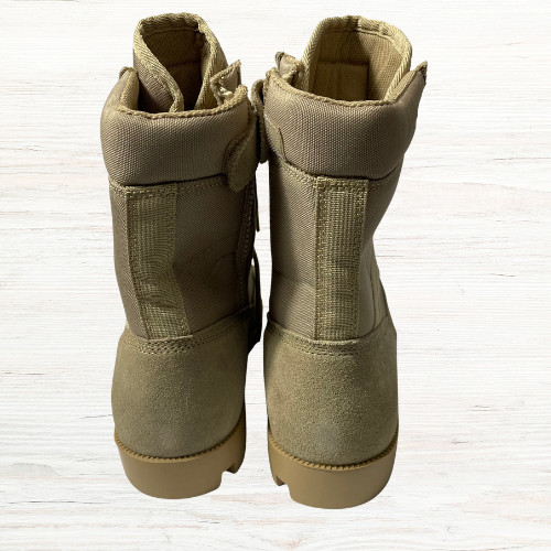 Black Rock Mens Jungle Boots Size 13 Tan Side Zip Military Style Tactical Combat