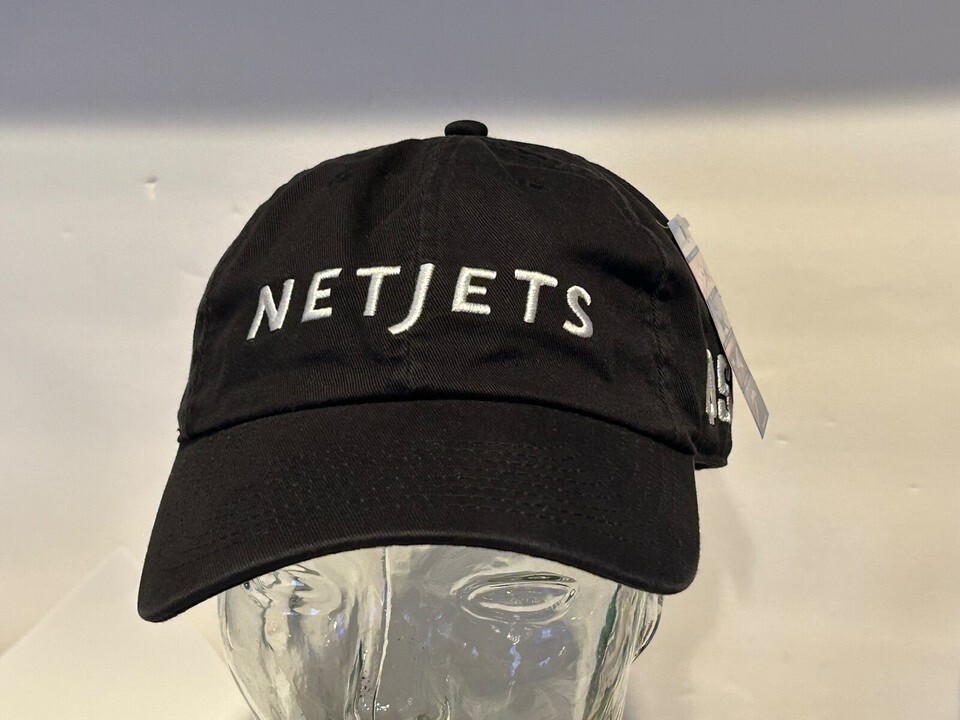 NetJets QS Golf Hat Cap Berkshire Hathaway Black Relaxed Fit – New with Tags