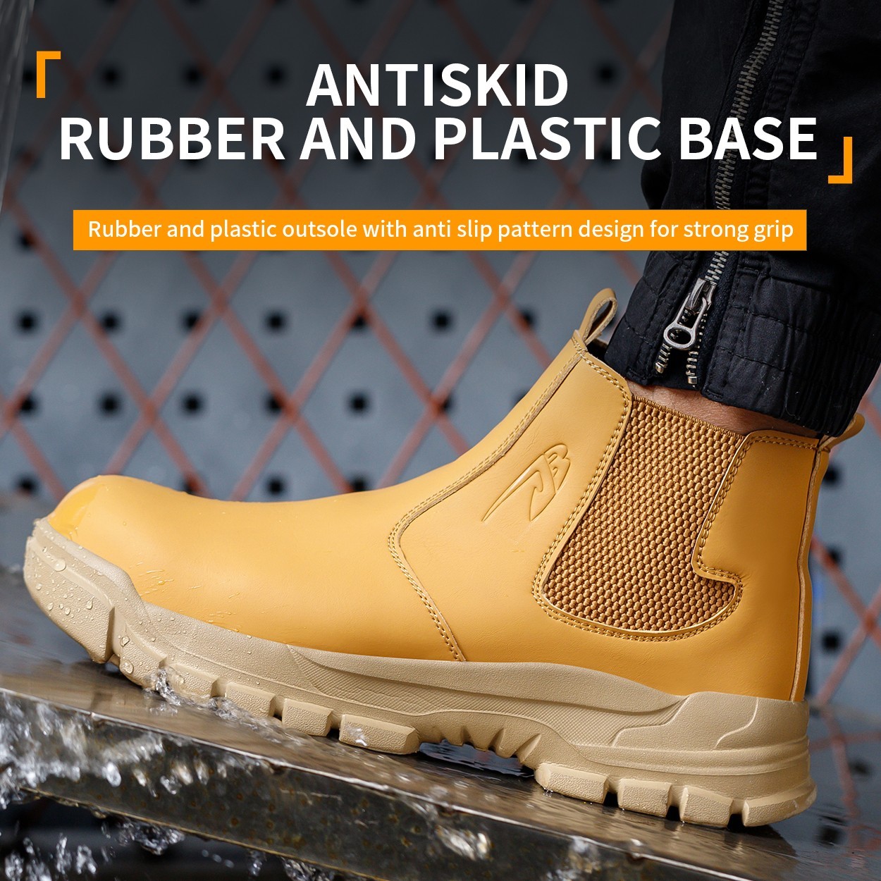 Mens Waterproof Work Boots Safety Shoes Steel Toe Botas De Trabajo Para Hombre