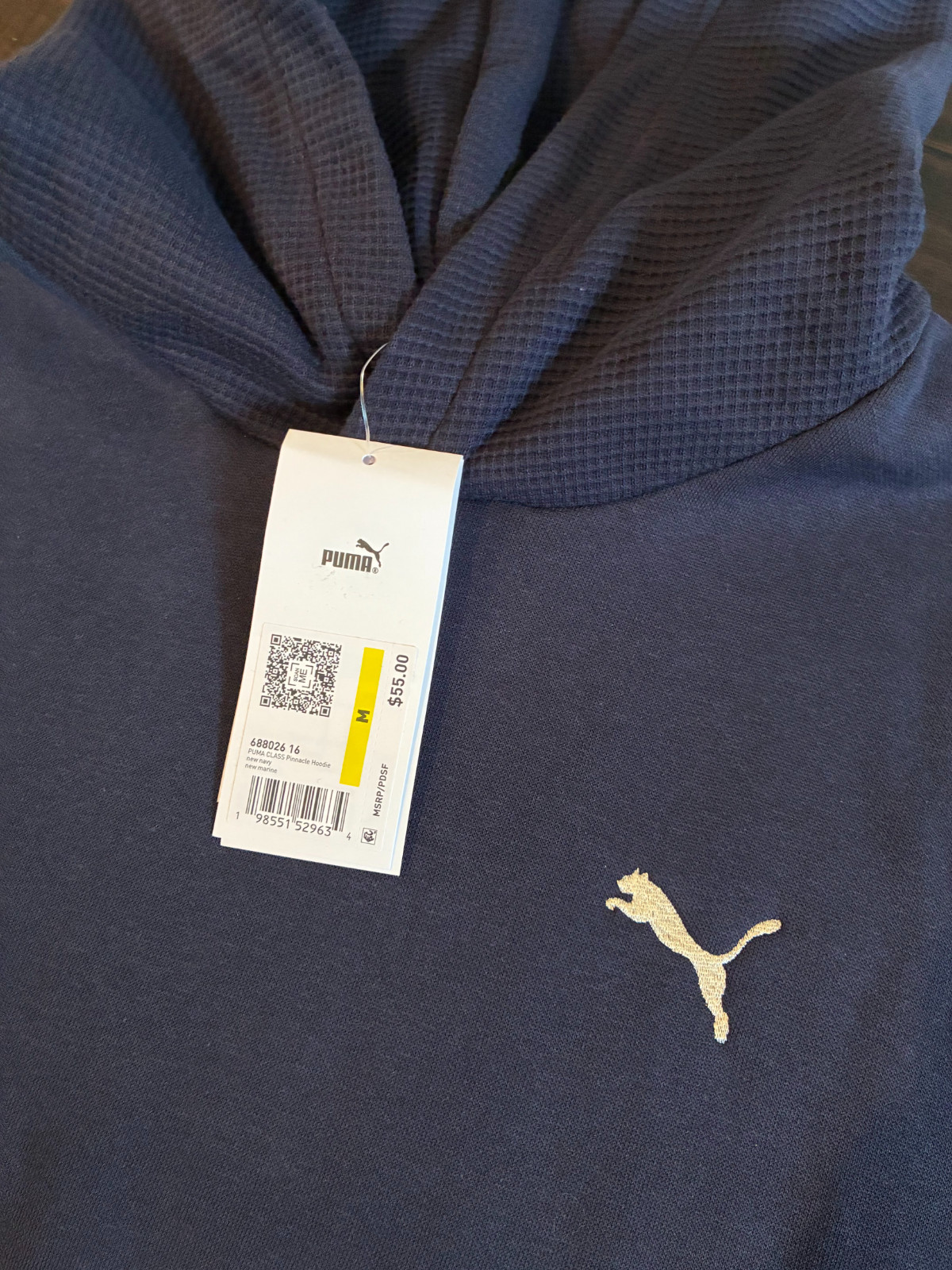 New Puma Mens Pullover Hoodie Shirt Bundle (3) Medium Black/Blue/Beige NWT