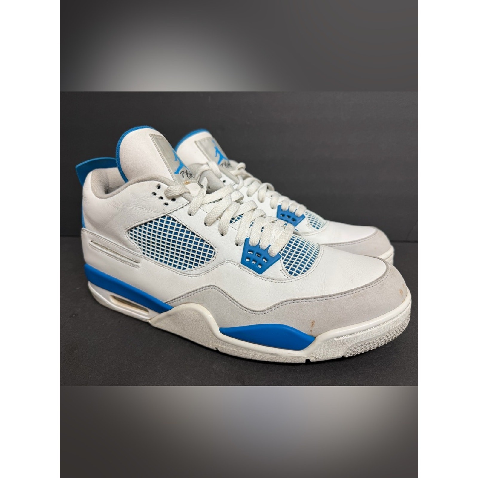 Size 14 – Air Jordan 4 Retro Military Blue 2012 308497-105 OG Authentic