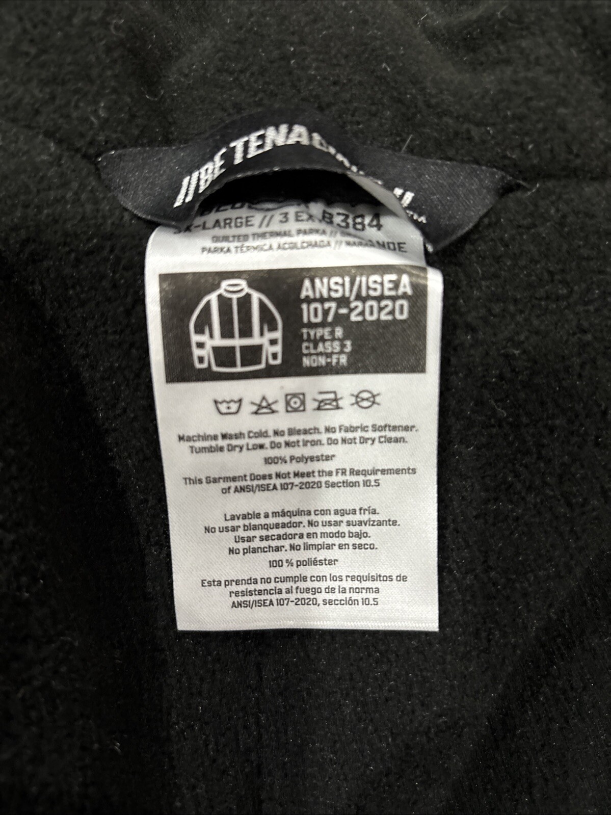 Ergodyne Men’s 3X-Large Coat fleece Lined Jacket Be Tenacious II Safety Coat