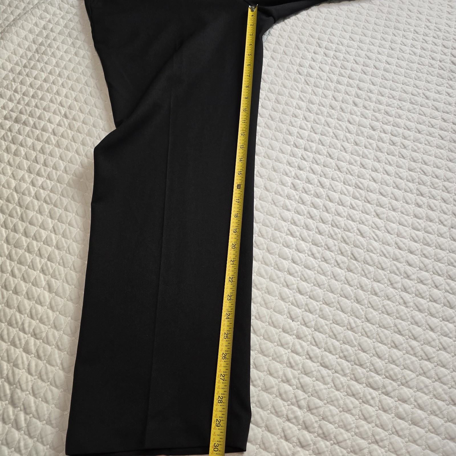 Haggar Mens Tailored Fit Travel Performance Suit Pants Black 38×30 WPL386
