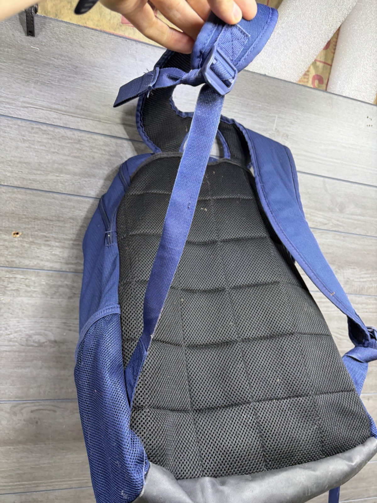 Nike Brasilia XL 9.5 Laptop Backpack Navy Black Book Bag Adult Extra Large