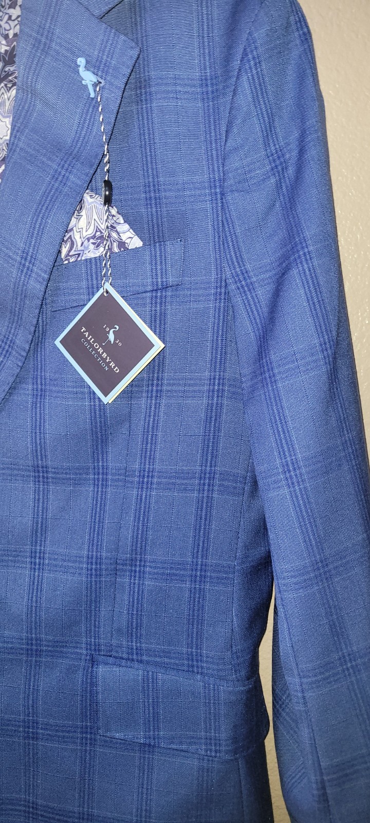 Tailorbyrd Men’s Sport Coat-Blazer, Tailorbyrd Men’s Jacket, 38R/48R, Royal