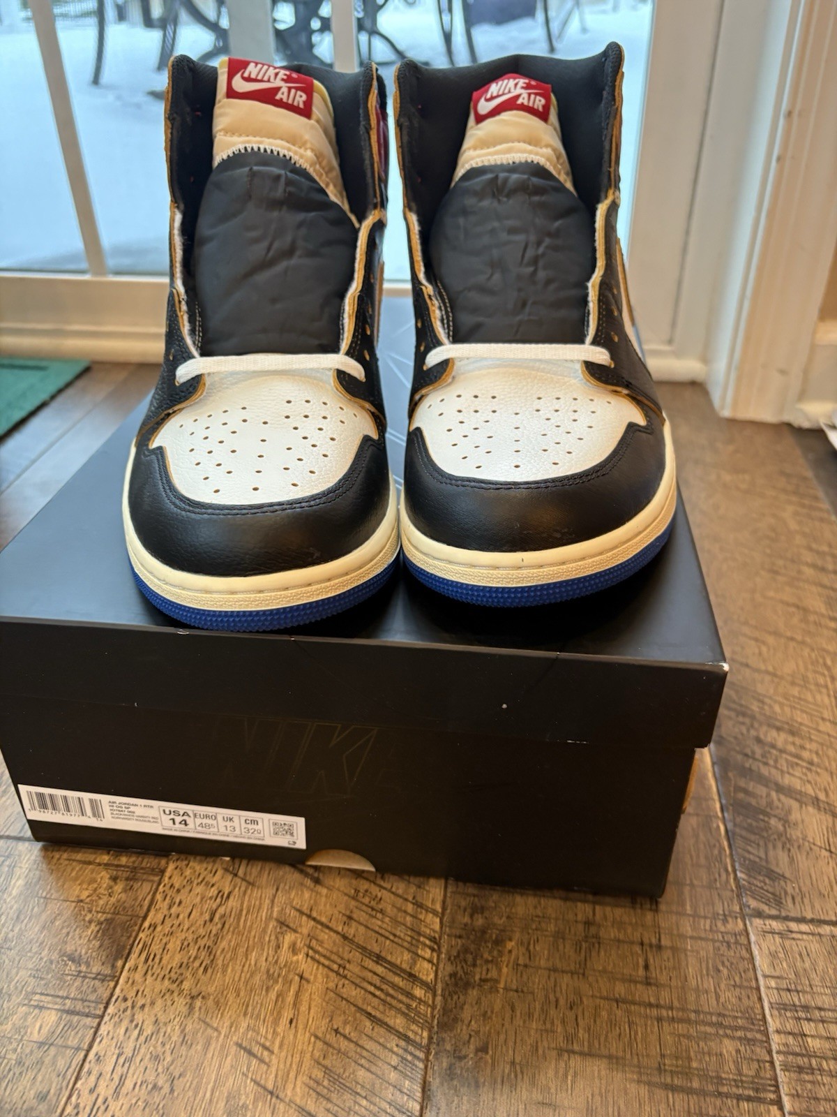Size 14 – Fragment Design x Union LA x Air Jordan 1 Retro OG High Varsity Red