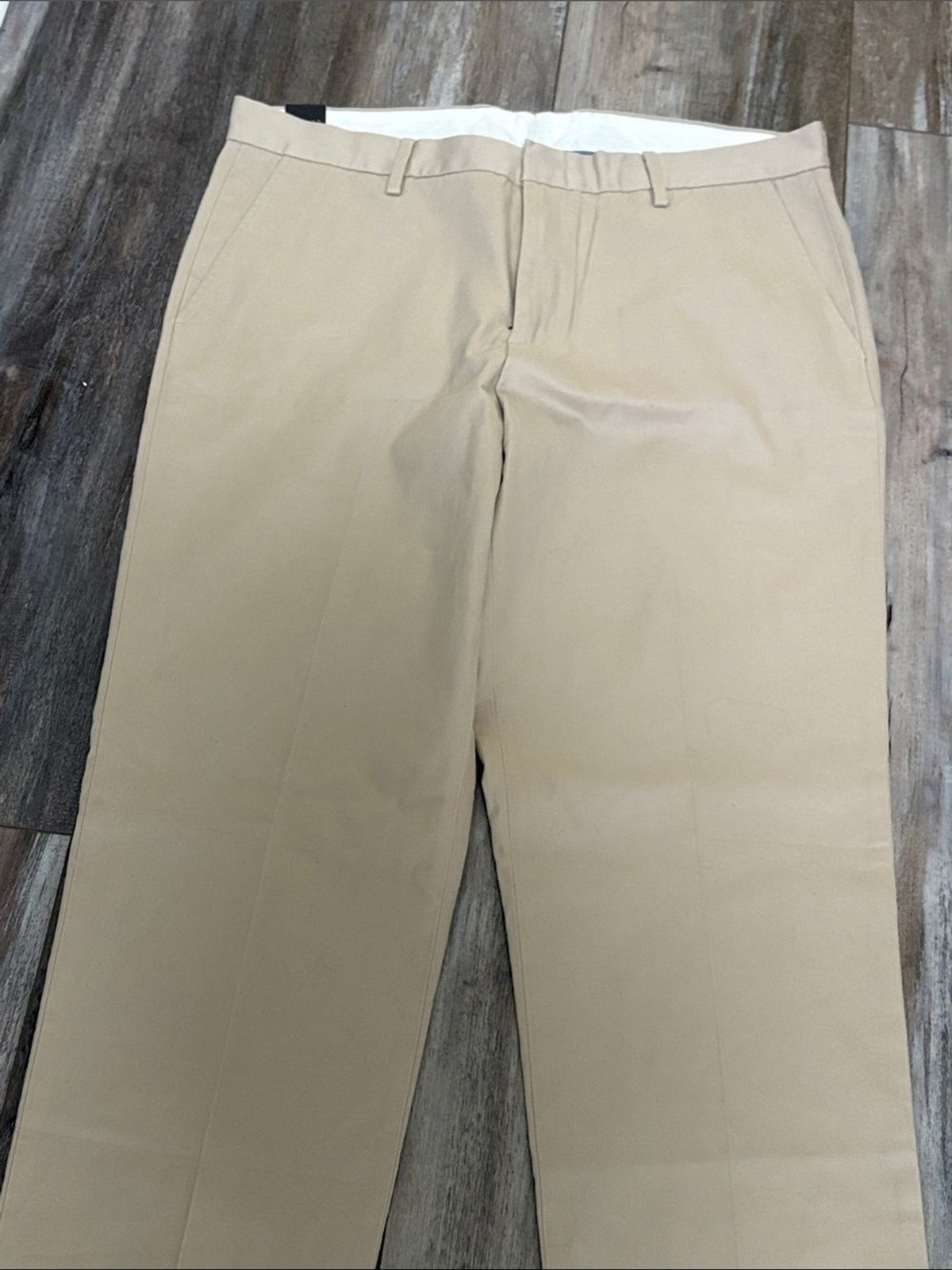 NWT J. Crew Bowery Dress Pant 34×34 Stretch Chino Khaki Slim Preppy Work Office