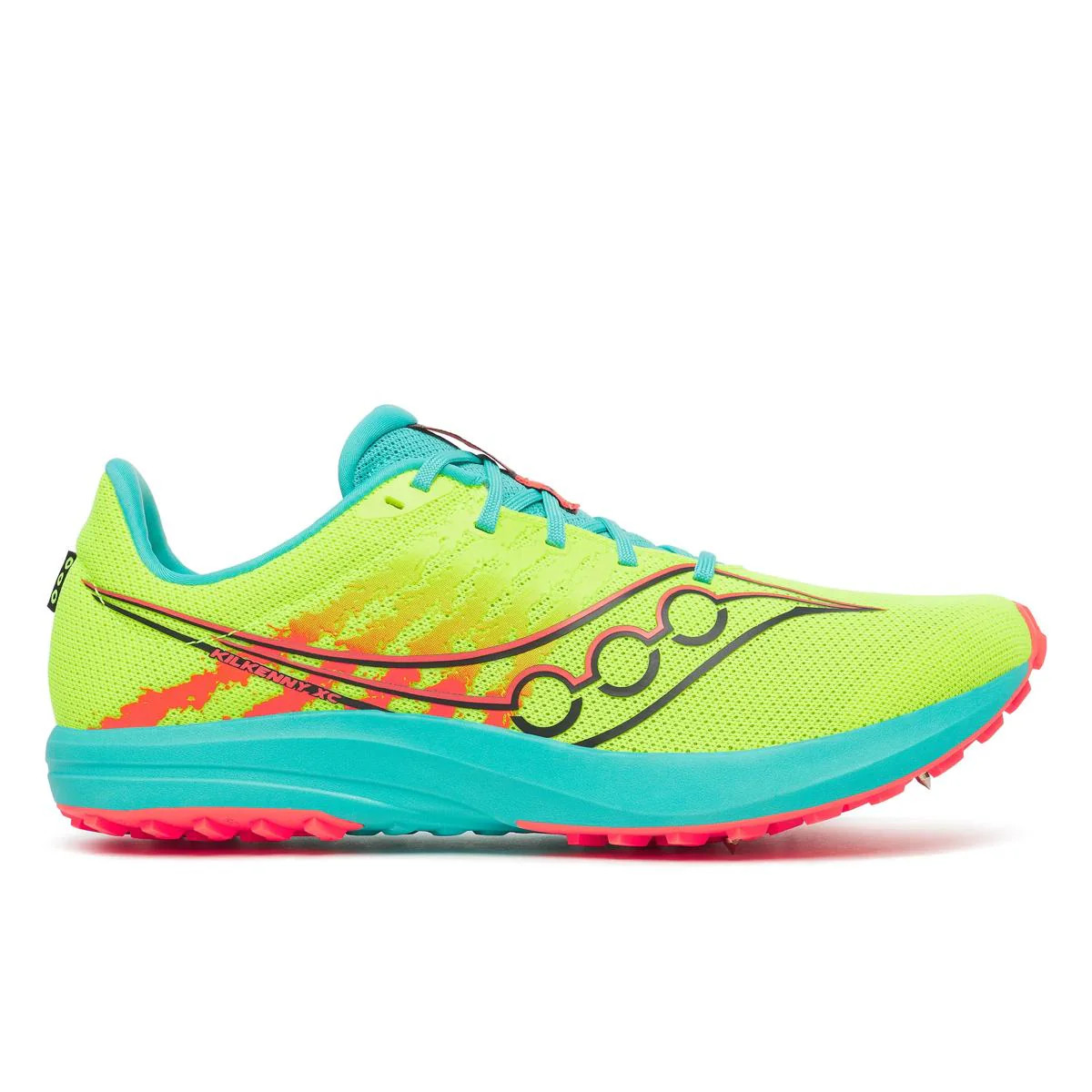Men’s Saucony Kilkenny XC 10 Spike, Citron/Mutant, 11 D Medium US