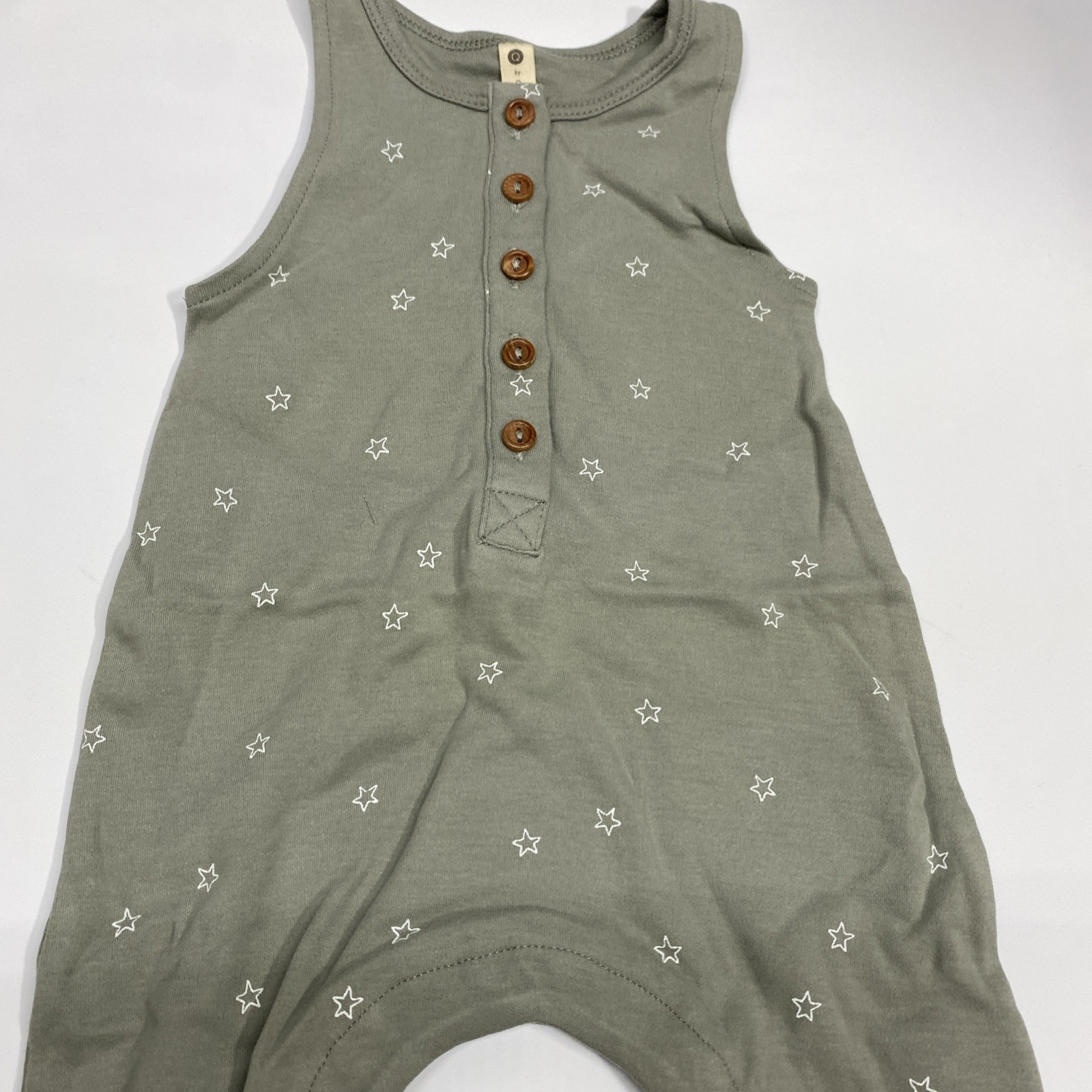 Q by Quincy Mae Baby Brushed Jersey Jumpsuit – Stars Size 3-6 Months