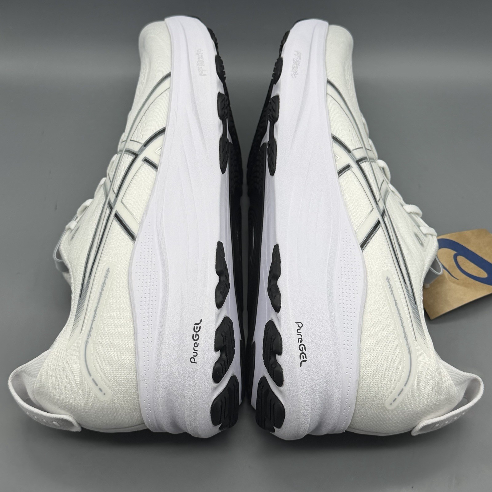Asics Gel Kayano 32 Mens 15 D Running Shoes Gym Training White Pure Silver NWB!