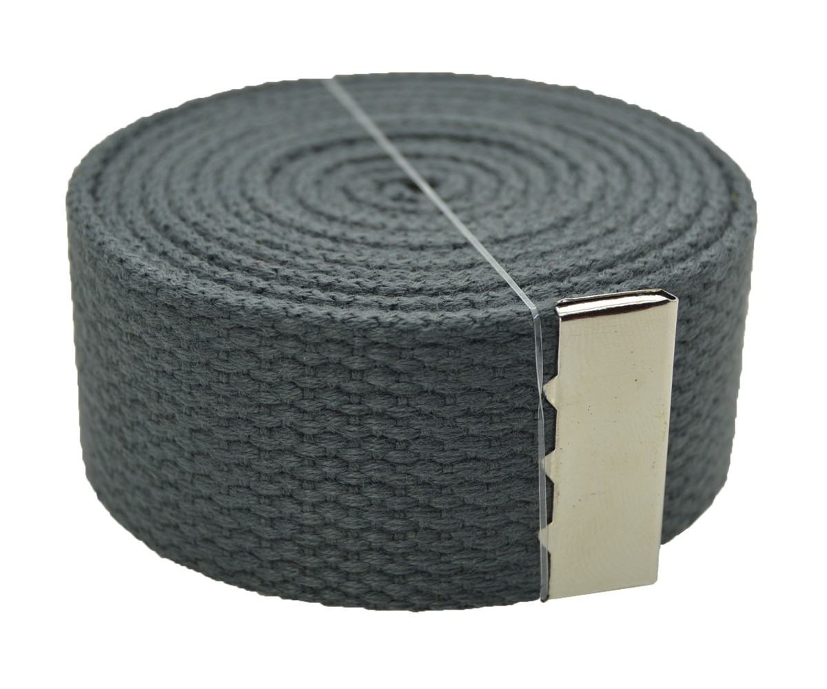 60″ Initial Canvas Web Military Belt & Buckle Black,White,Gray,Beige