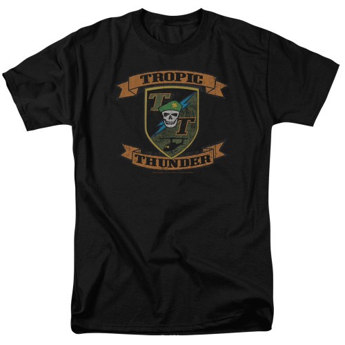 Tropic Thunder Patch S/S Adult -Shirt Black