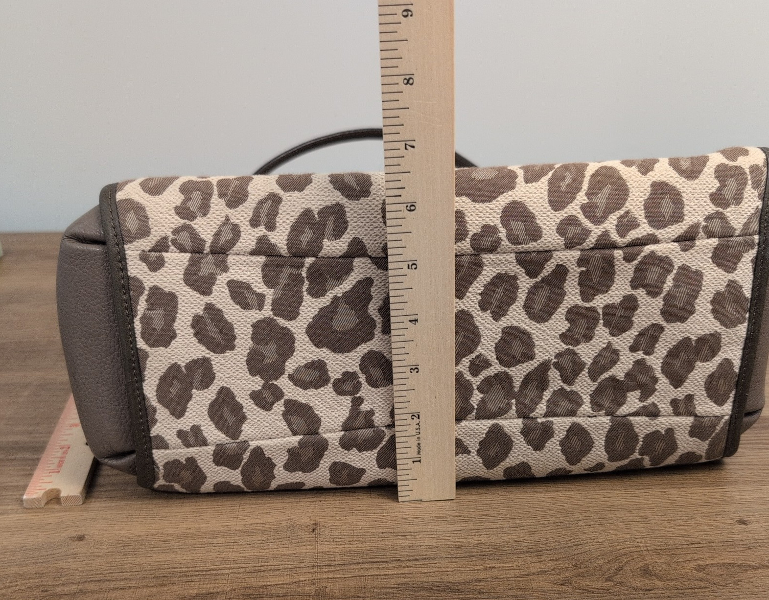 Coach Madison Phoebe Ocelot Leopard Print Beige & Tan Shoulder Bag 27908 *Flaws