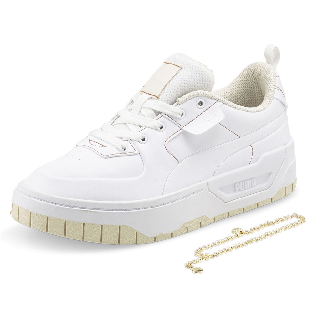 PUMA Cali Dream Infuse Lace Up Womens White Sneakers Casual Shoes 38401101