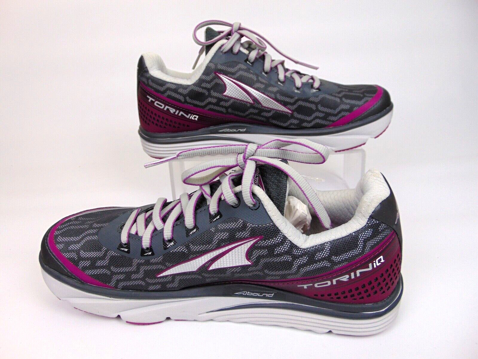 ALTRA Womens Torin IQ Road Running Athletic Shoes, Size 8.0 Med, Gray/Purple NEW